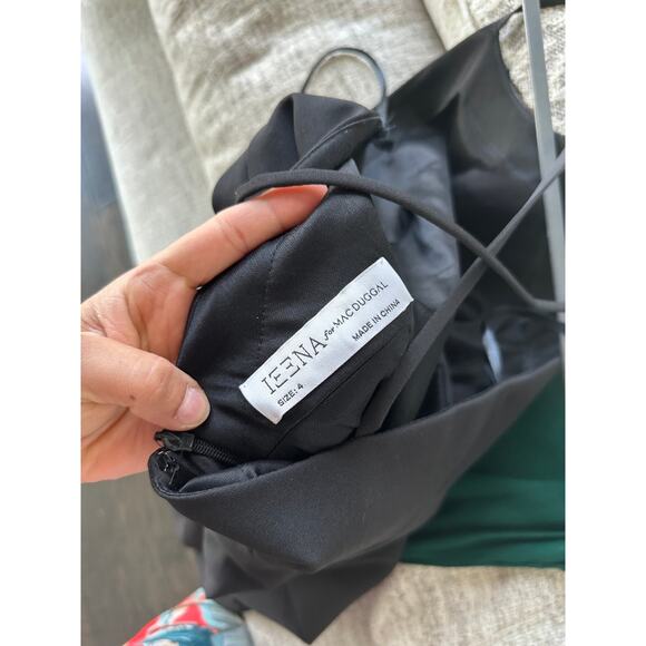 IEENA FOR MAC DUGGAL 26618 Criss Cross Back Halter Neck Dress Black - Picture 9 of 9